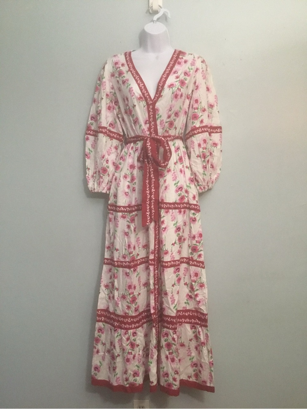 CM New York City Floral Maxi Dress size XS